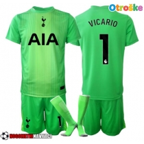 Otroške Nogometnih dresov Tottenham Hotspur Guglielmo Vicario #1 Vratar Domači 2025-26 Kratki rokavi (+ hlače)